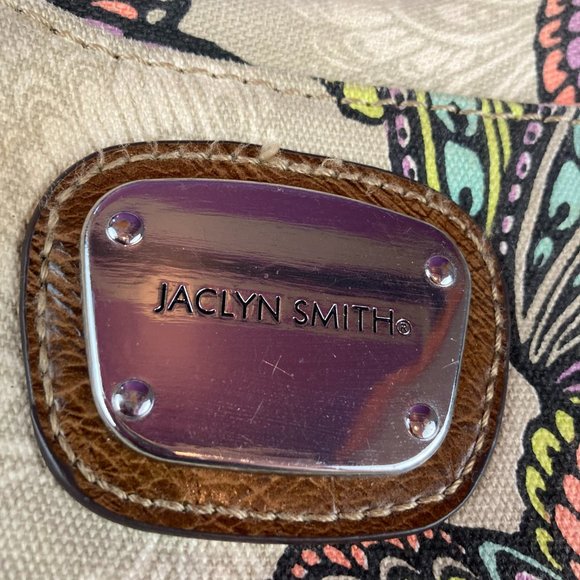 Jaclyn Smith Multicolored Butterfly Design Shoulder Bag - Picture 8 of 10